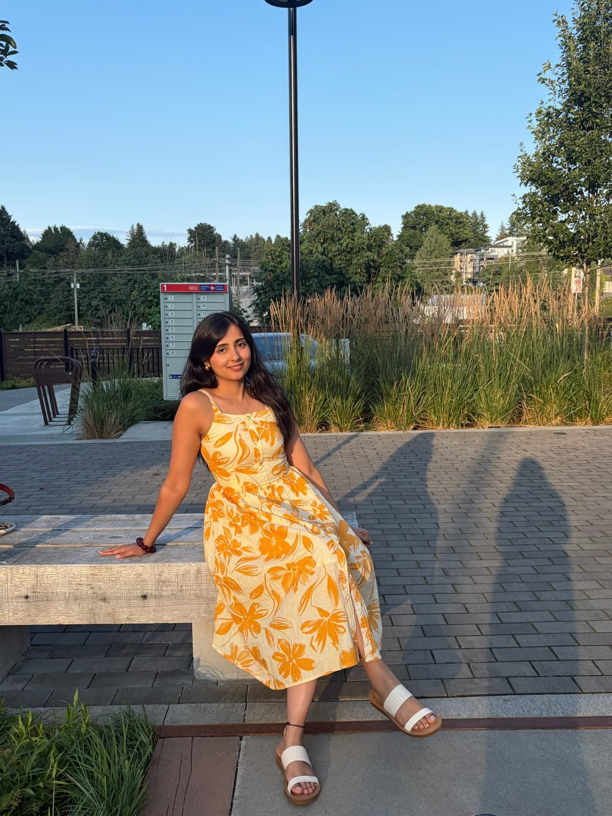 Yellow Floral dress